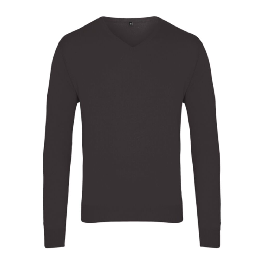 Premier Knitted Cotton Acrylic V Neck Sweater Thumbnail