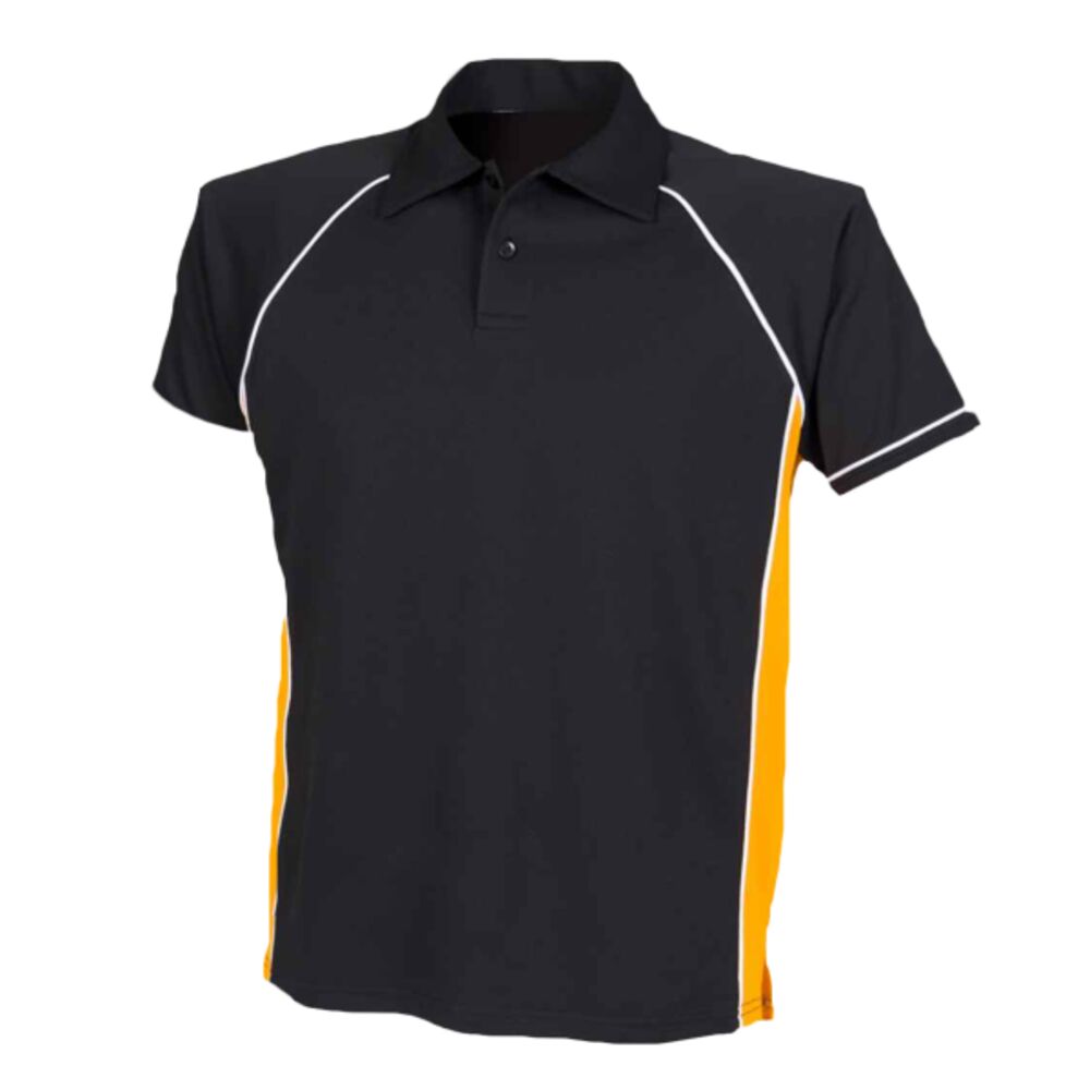 Finden + Hales Performance Piped Polo Shirt Thumbnail